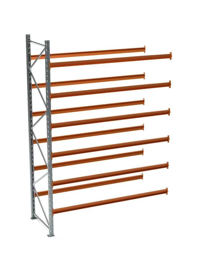 Секция дополнительная паллетного стеллажа СП 4000x2700x1100, 6 ярусов (730 кг на ярус, 14500 кг на секцию)