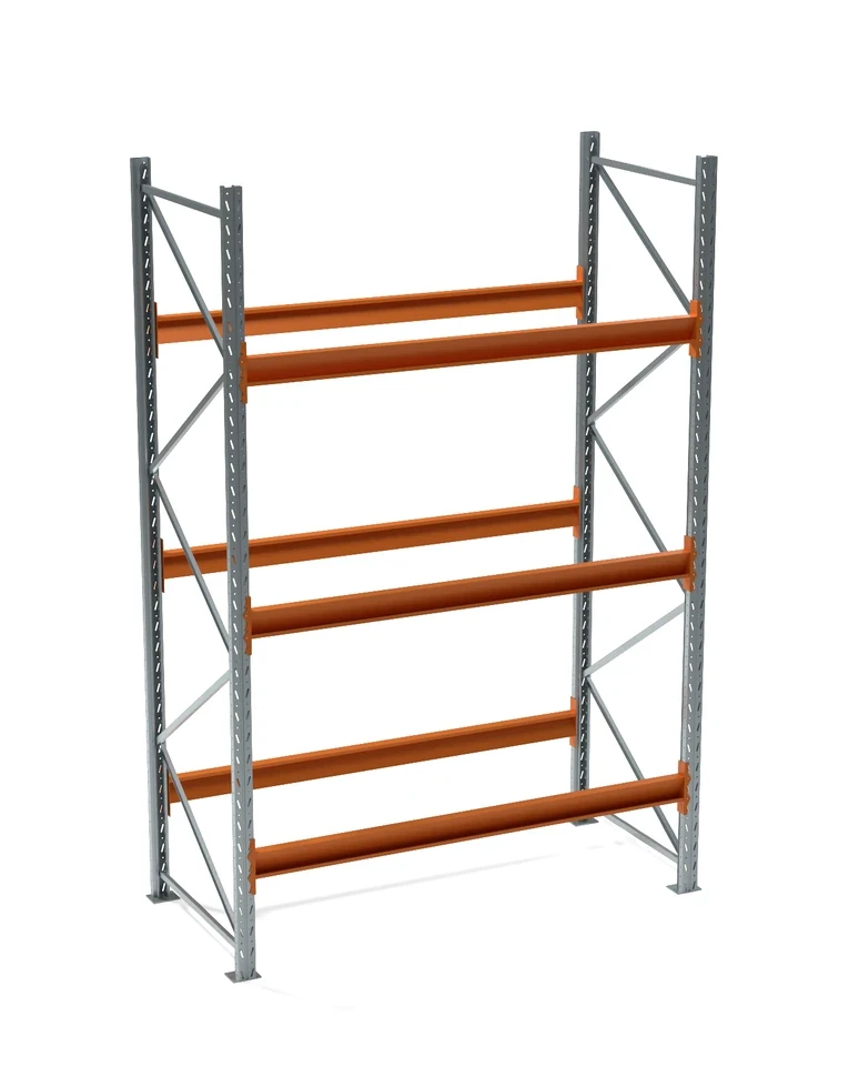 Стеллаж паллетный СП 3500x2200x1100, 3 яруса (2280 кг на ярус, 14300 кг на секцию)