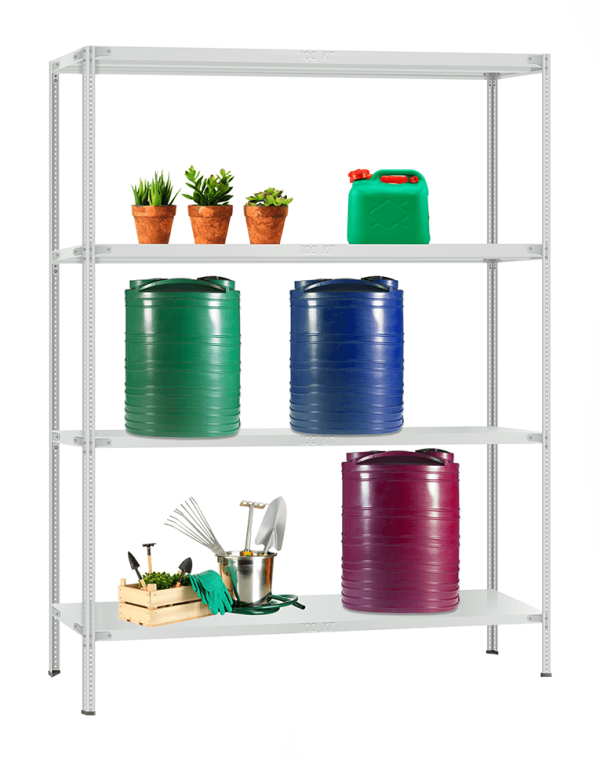 Стеллаж металлический Титан МС-900 2500x1000x600 4 полки