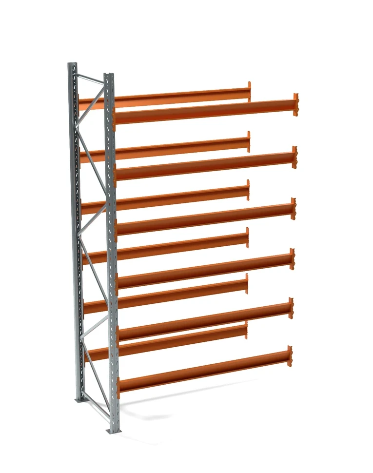 Секция дополнительная паллетного стеллажа СП 4000x2200x1100, 6 ярусов (2280 кг на ярус, 18100 кг на секцию)