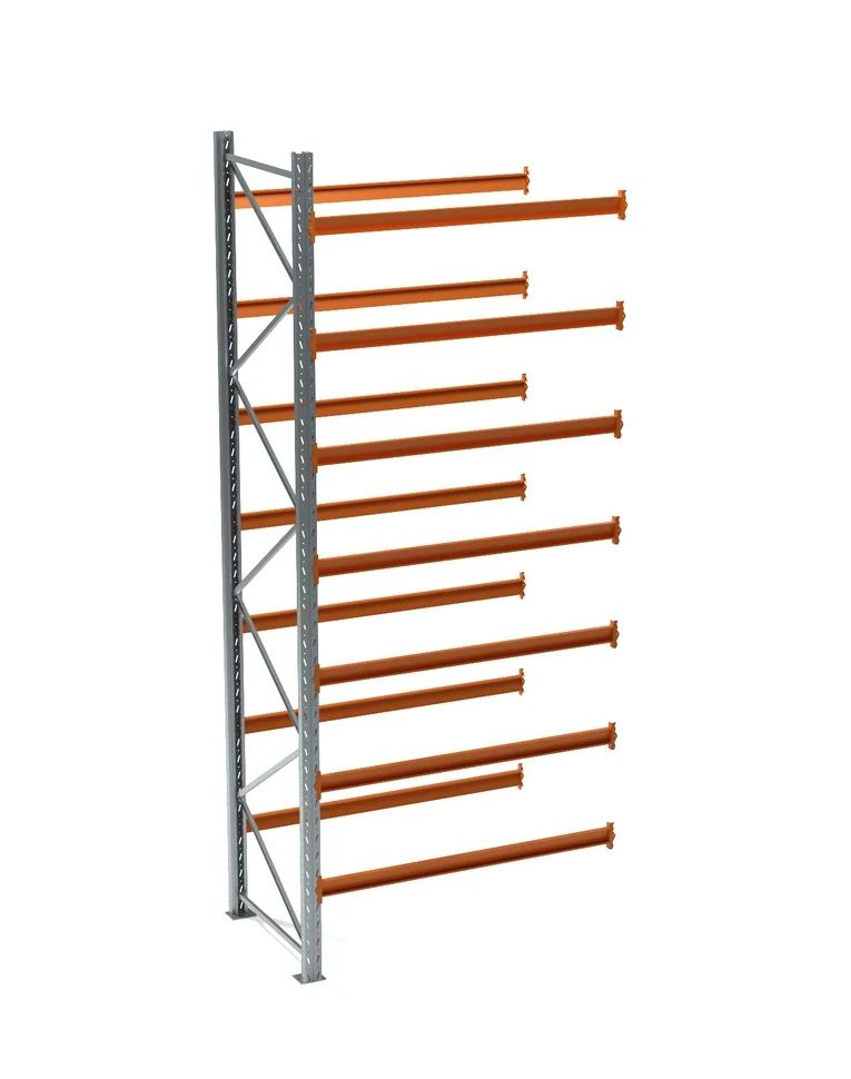 Секция дополнительная паллетного стеллажа СП 4500x1800x1100, 7 ярусов (1310 кг на ярус, 18100 кг на секцию) Секция дополнительная паллетного стеллажа СП 4500x1800x1100, 7 ярусов (1310 кг на ярус, 18100 кг на секцию)