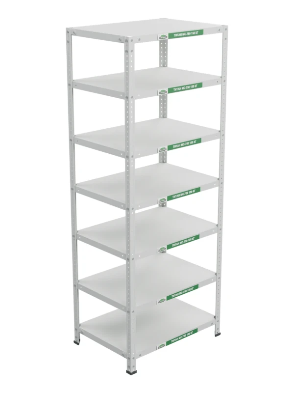 Стеллаж металлический Титан МС-750 1800x700x500 7 полок