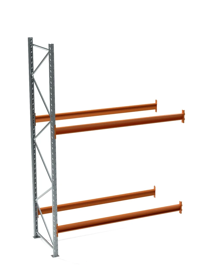 Секция дополнительная паллетного стеллажа СП 4000x2700x1100, 2 яруса (1860 кг на ярус, 9200 кг на секцию)