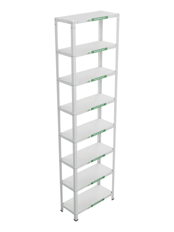 Стеллаж металлический Титан МС-750 2500x700x300 8 полок