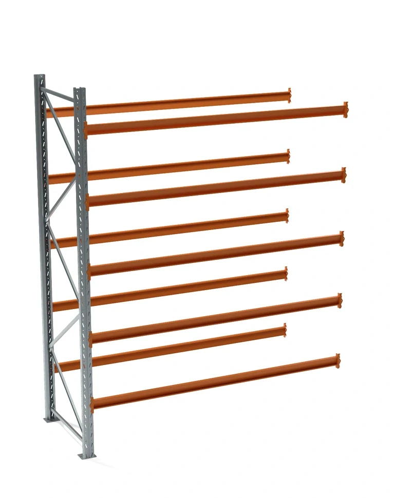 Секция дополнительная паллетного стеллажа СП 3500x2700x1100, 5 ярусов (950 кг на ярус, 12670 кг на секцию)