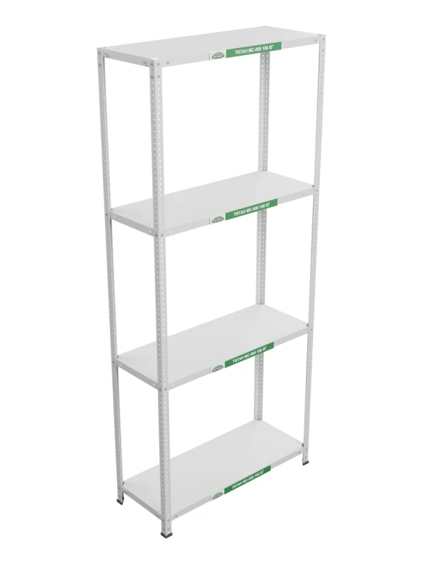 Стеллаж металлический Титан МС-500 2300х1000х400 4 полки