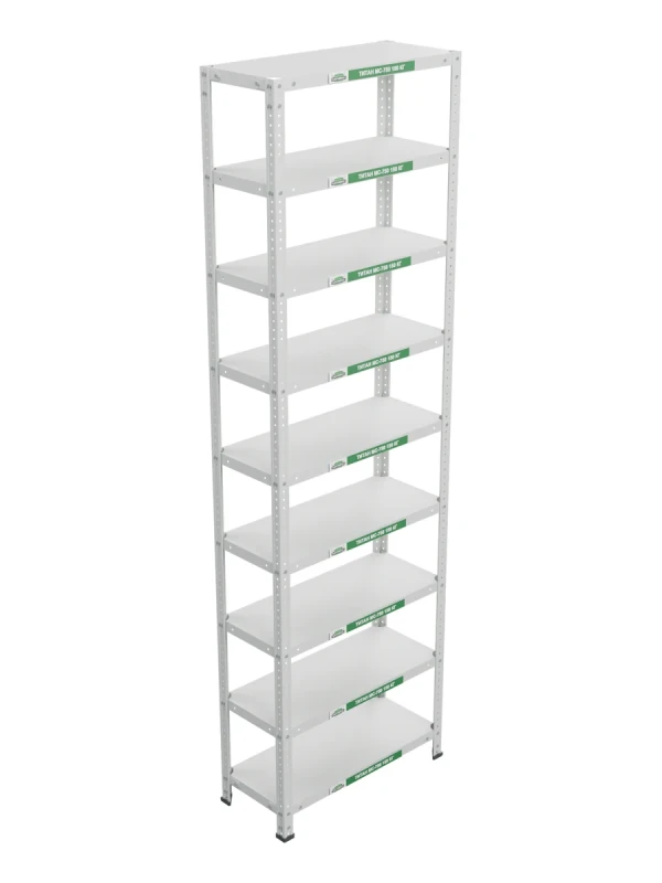 Стеллаж металлический Титан МС-750 2300x700x300 9 полок