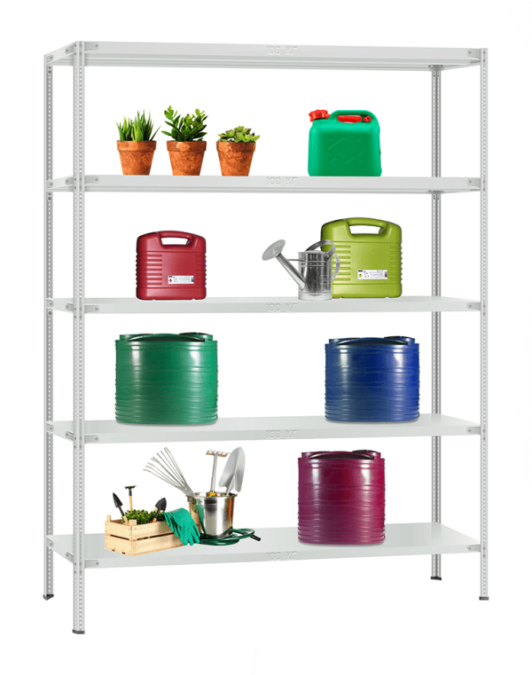 Стеллаж металлический Титан МС-900 1500x1000x500 5 полок