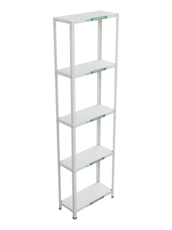 Стеллаж металлический Титан МС-750 2400x700x300 5 полок